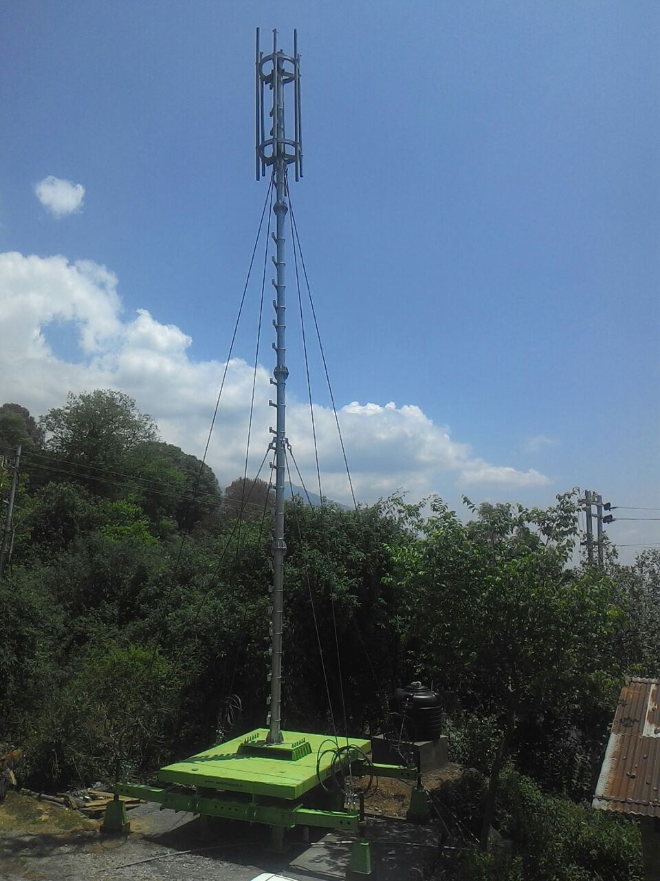 Cell-on-wheels mobile tower supplied by SS Enterprises