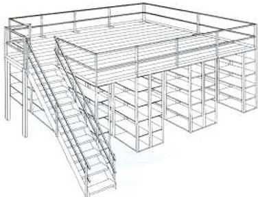 Mezzanine floor framing system